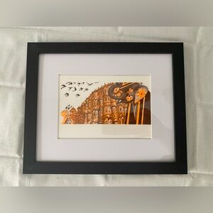 Authentic Louis Vuitton/Ruben Toledo “Jaipur” Framed Postcard